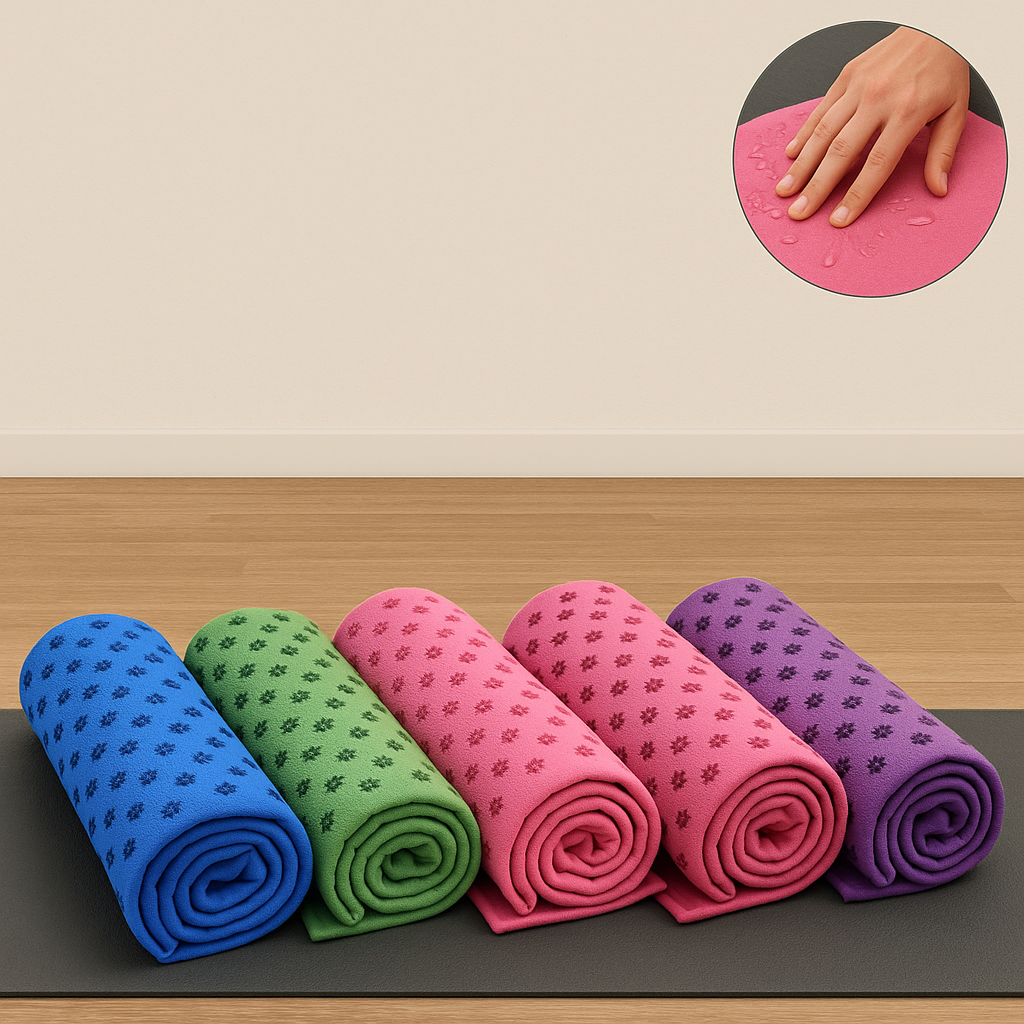 Eco-Friendly Yoga Towel with Non-Slip Design